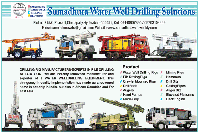 Sumadhura Water Well Drilling Solutions